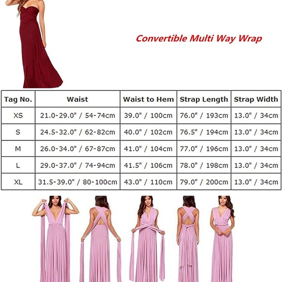 Multi wear floor length tie dress - Picture 7 of 7